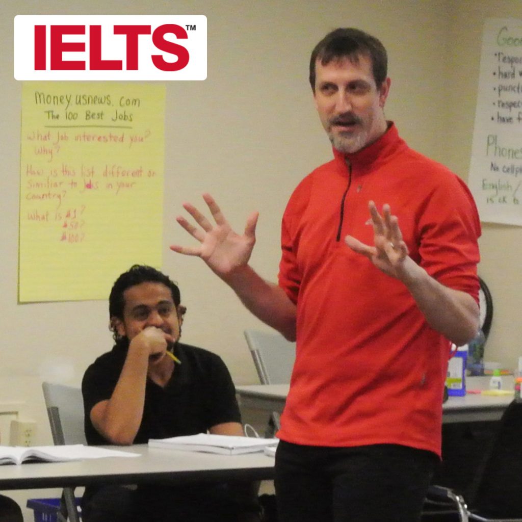 PELA Online IELTS Strategy Class with IELTS Logo