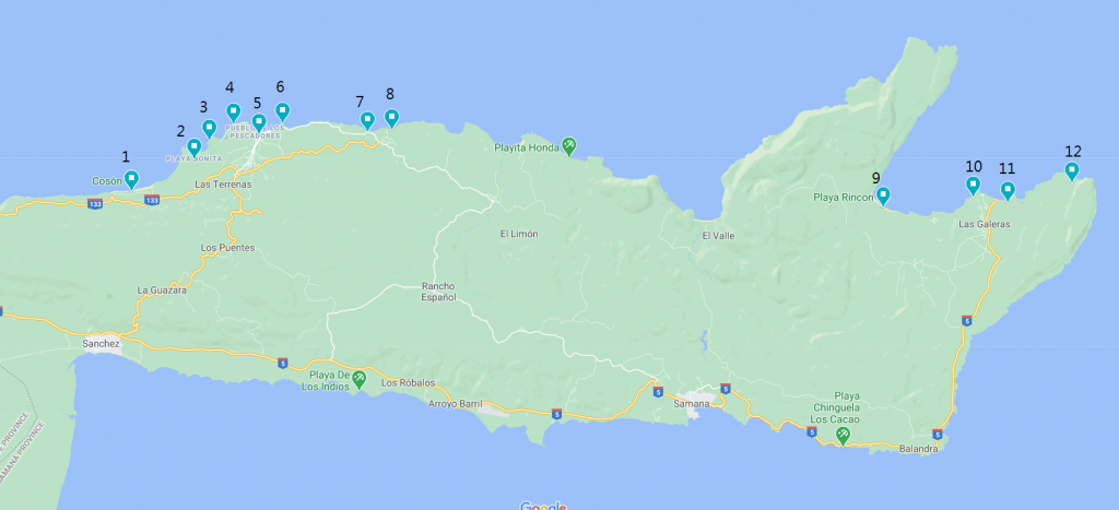 多明尼加山美納半島推薦海灘天堂 Recommended Beaches in Samana Peninsula Dominican Republic