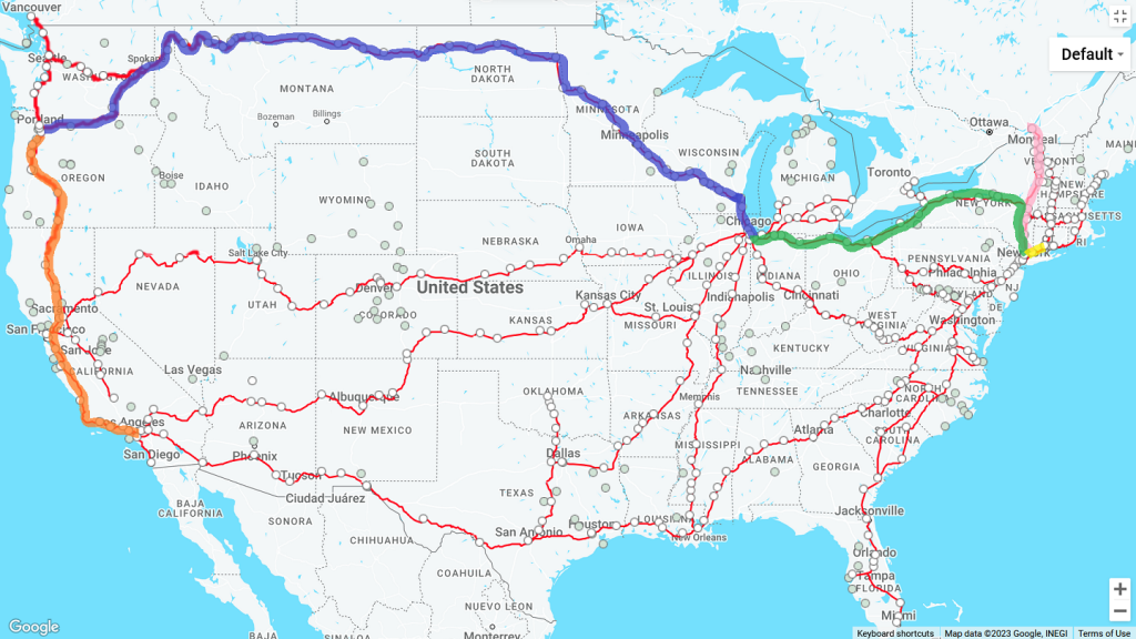 美國Amtrak鐵路數位游牧旅行