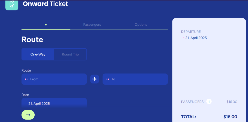 Onward Ticket實際使用經驗分享